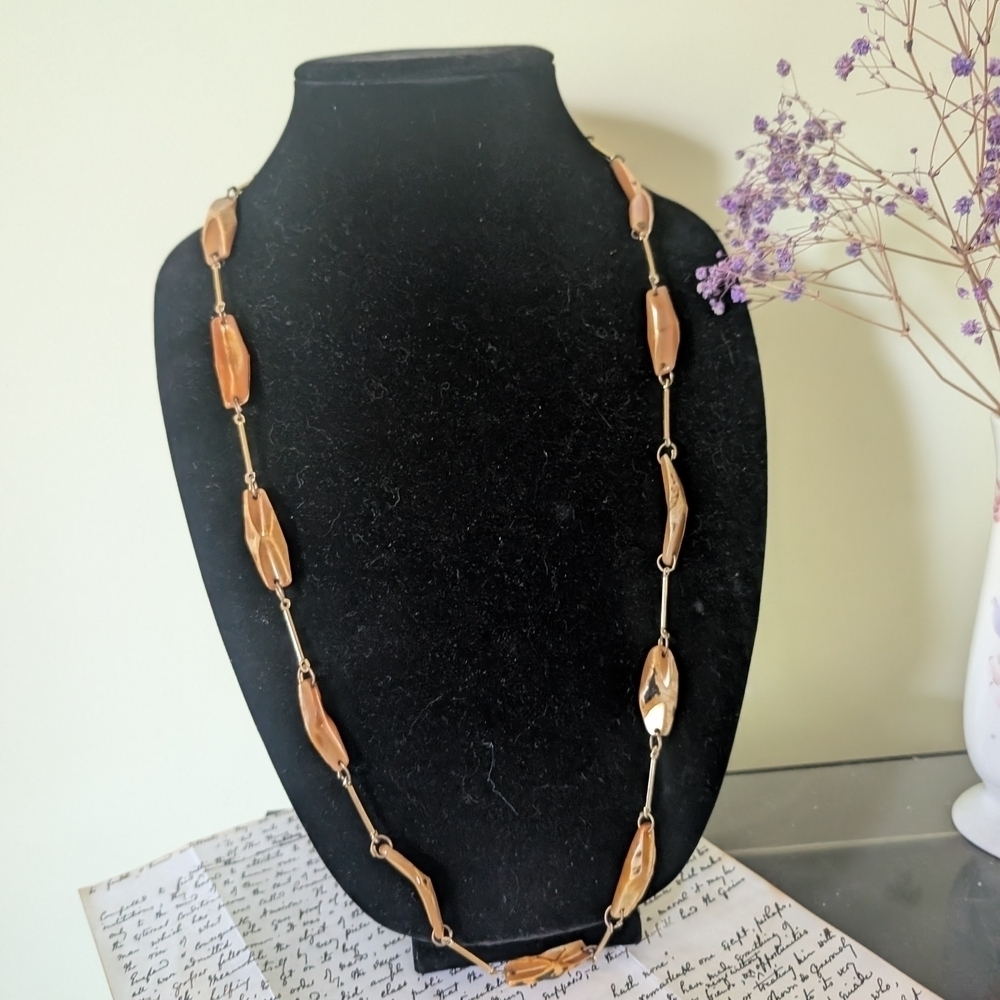 Stone Goldtone Necklace